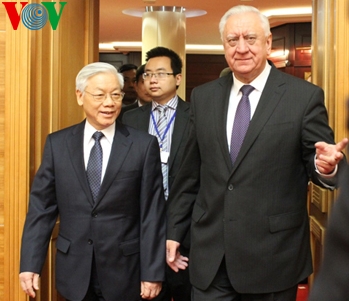 Генсекретарь ЦК Компартии Вьетнама встретился с премьер-министром Беларуси